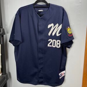 Vintage 90's Majestic Navy Blue Jersey M #26 American Legion Baseball Men's XL